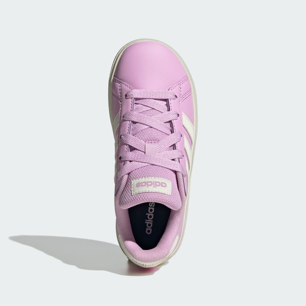 Foto 5 pulgar | Tenis Adidas Grand Court Lifestyle Para Tenis Con Cordones Adidas Violeta Niños