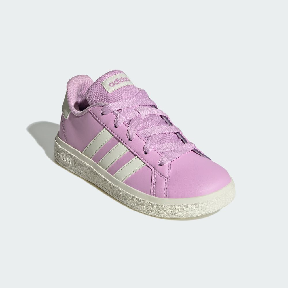 Foto 7 pulgar | Tenis Adidas Grand Court Lifestyle Para Tenis Con Cordones Adidas Violeta Niños