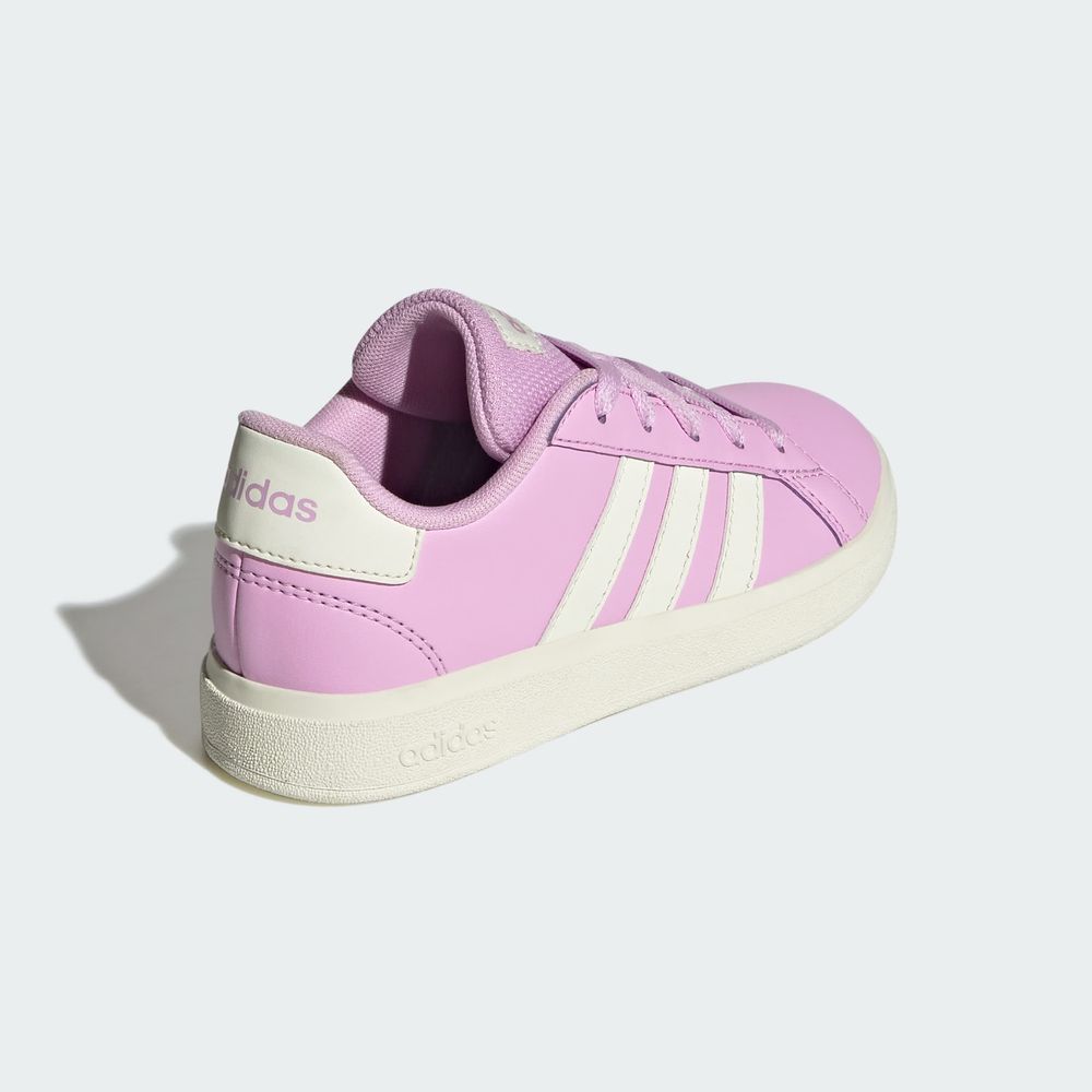 Foto 8 pulgar | Tenis Adidas Grand Court Lifestyle Para Tenis Con Cordones Adidas Violeta Niños