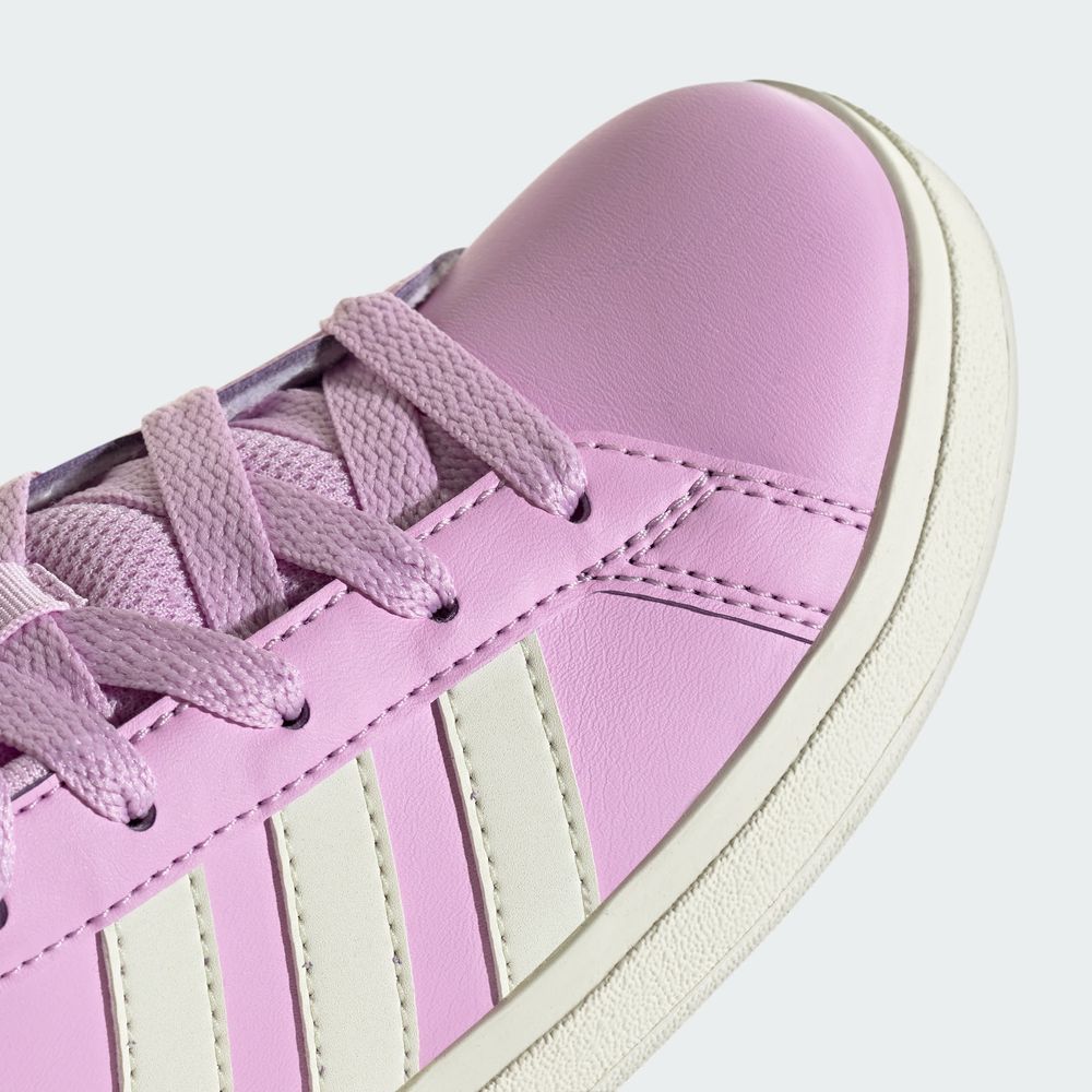 Foto 8 | Tenis Adidas Grand Court Lifestyle Para Tenis Con Cordones Adidas Violeta Niños