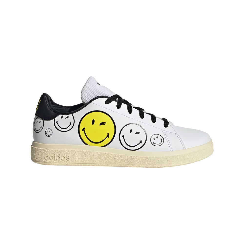 Foto 2 pulgar | Tenis Adidas X Smiley Advantage Base 2.0 Kids Adidas Blanco Niños