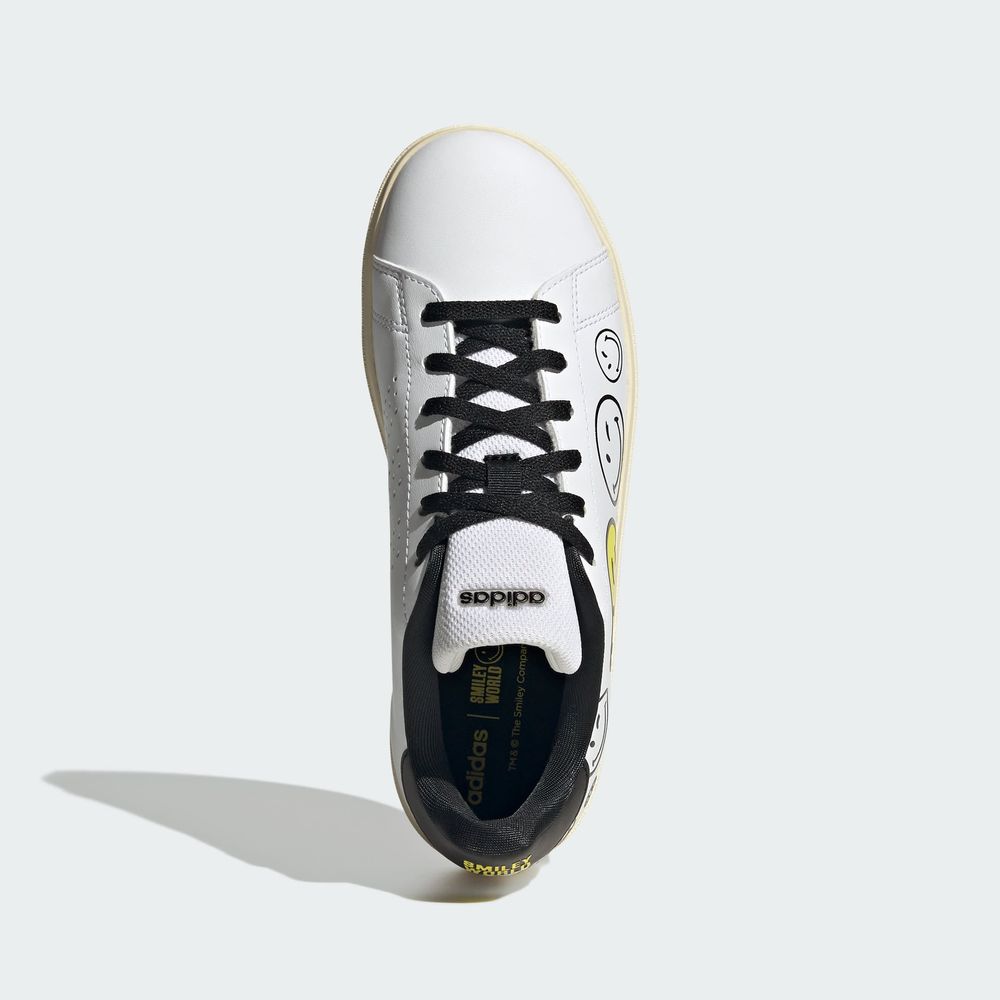 Foto 5 pulgar | Tenis Adidas X Smiley Advantage Base 2.0 Kids Adidas Blanco Niños