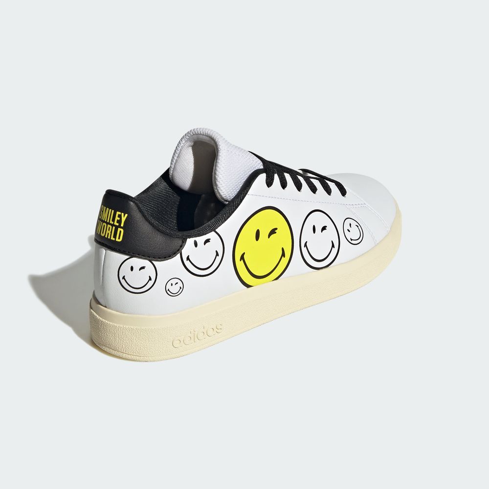 Foto 8 pulgar | Tenis Adidas X Smiley Advantage Base 2.0 Kids Adidas Blanco Niños