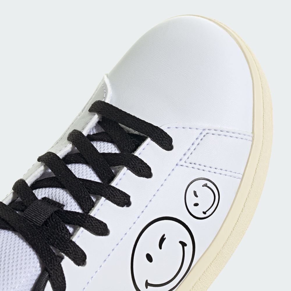 Foto 9 pulgar | Tenis Adidas X Smiley Advantage Base 2.0 Kids Adidas Blanco Niños