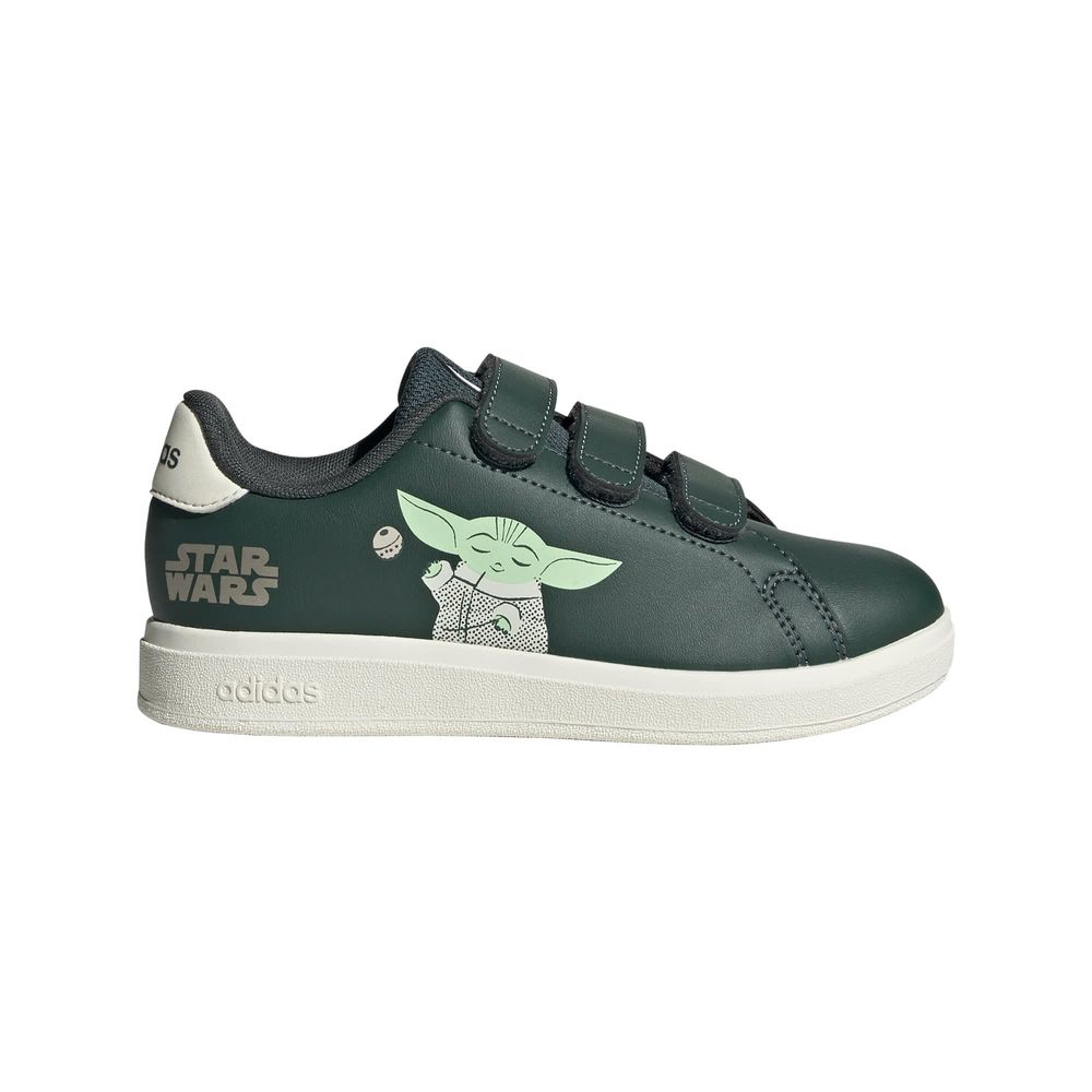 Foto 2 pulgar | Tenis Advantage Mandalorian Cf Adidas Gris Niños