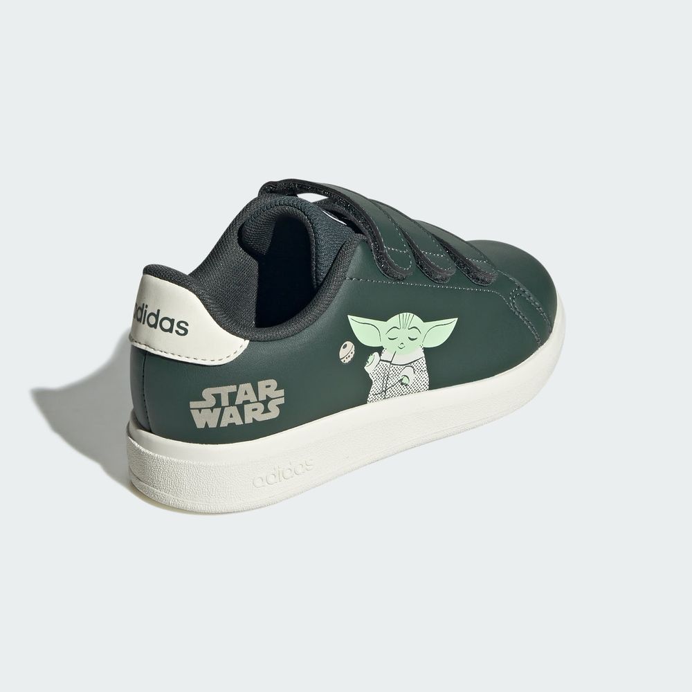 Foto 8 pulgar | Tenis Advantage Mandalorian Cf Adidas Gris Niños