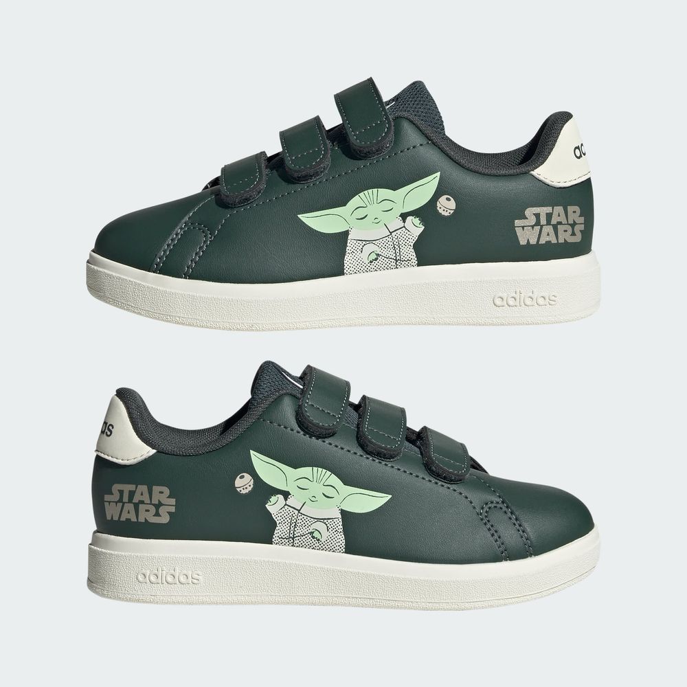 Foto 9 pulgar | Tenis Advantage Mandalorian Cf Adidas Gris Niños