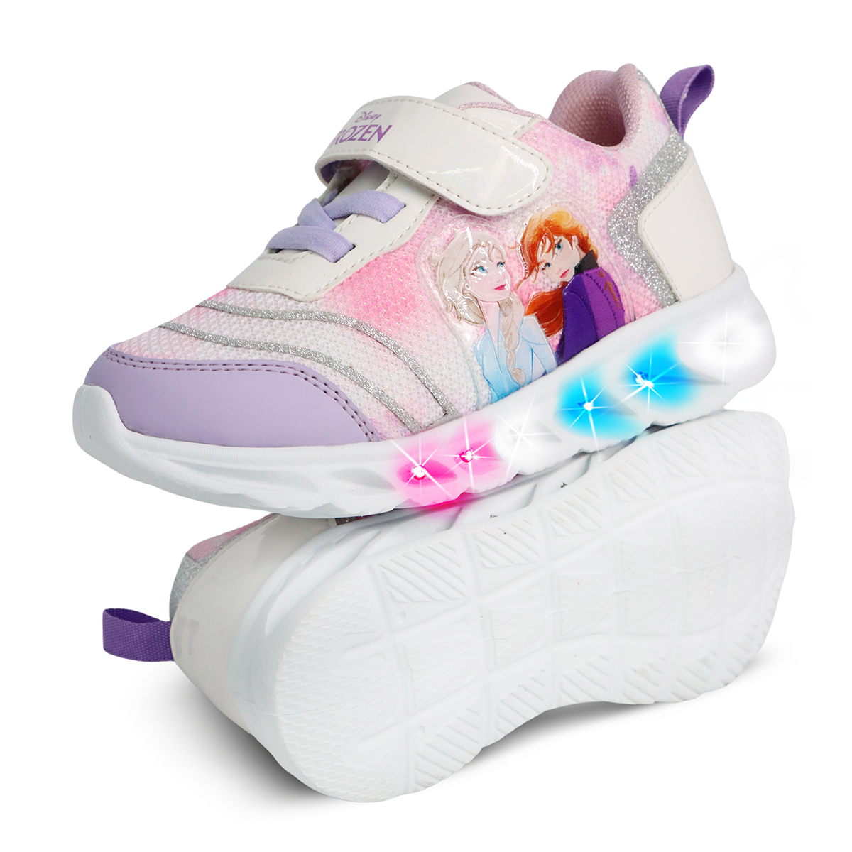 Foto 8 pulgar | Tenis Disney Frozen Con Luces Para Niña