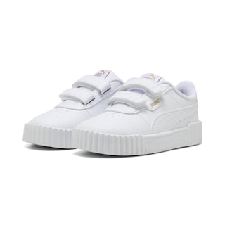 Foto 3 | Tenis Puma Carina 3.0 Infantil Para Niña Blanco