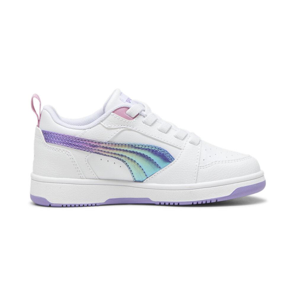 Foto 2 | Tenis Puma Rebound V6 Lo Para Niña Blanco
