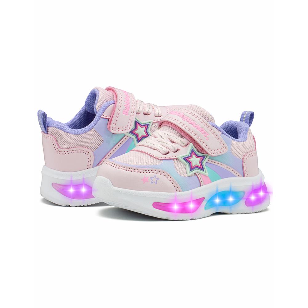 Foto 4 pulgar | Tenis Con Luces Bubble Gummers Versy Para Niña Estrella Contactel Rosa / Lila Rosa