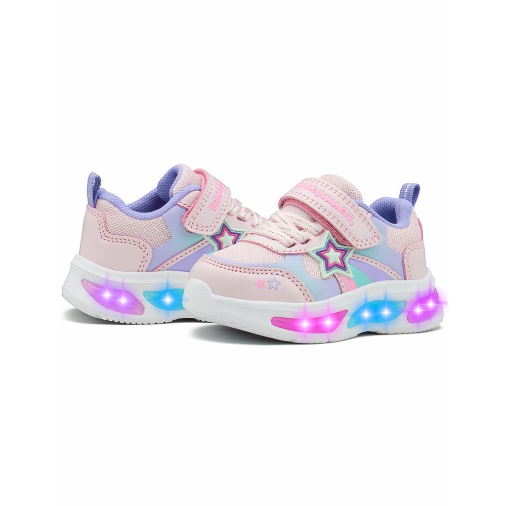 Foto 5 pulgar | Tenis Con Luces Bubble Gummers Versy Para Niña Estrella Contactel Rosa / Lila Rosa