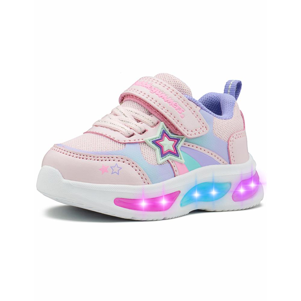 Foto 5 | Tenis Con Luces Bubble Gummers Versy Para Niña Estrella Contactel Rosa / Lila Rosa