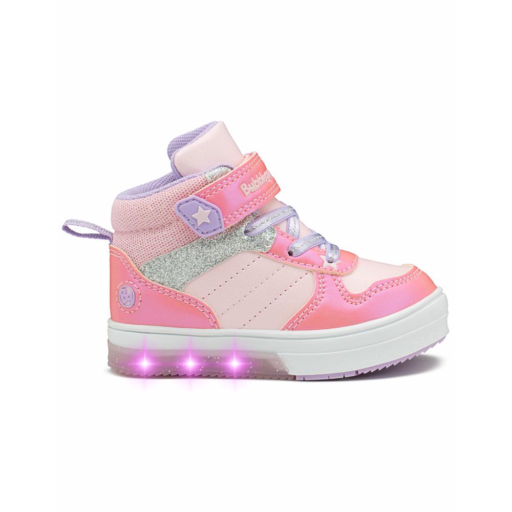 Foto 2 pulgar | Tenis Bota Bubble Gummers Valery I Casual Con Luces Contactel Rosa