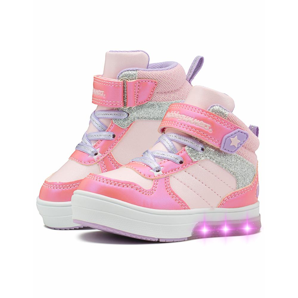 Foto 3 pulgar | Tenis Bota Bubble Gummers Valery I Casual Con Luces Contactel Rosa