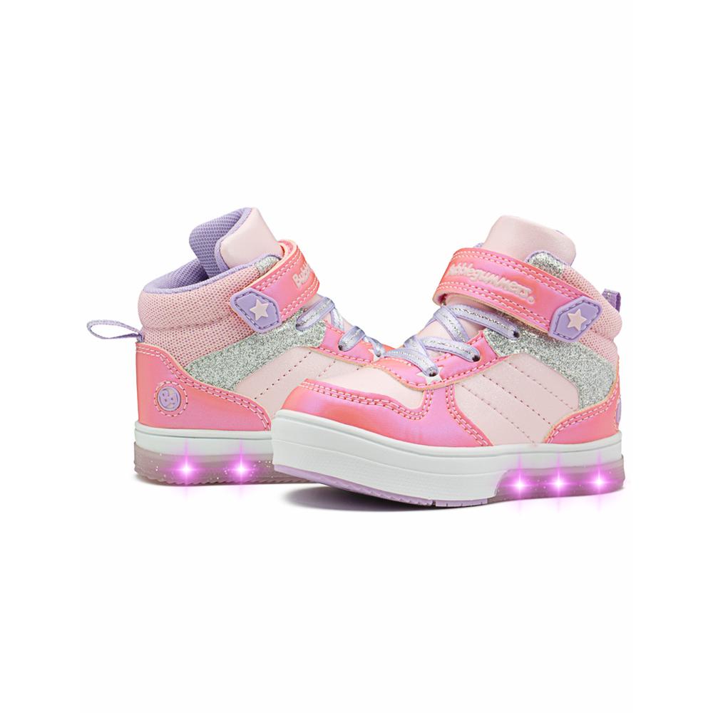 Foto 4 pulgar | Tenis Bota Bubble Gummers Valery I Casual Con Luces Contactel Rosa