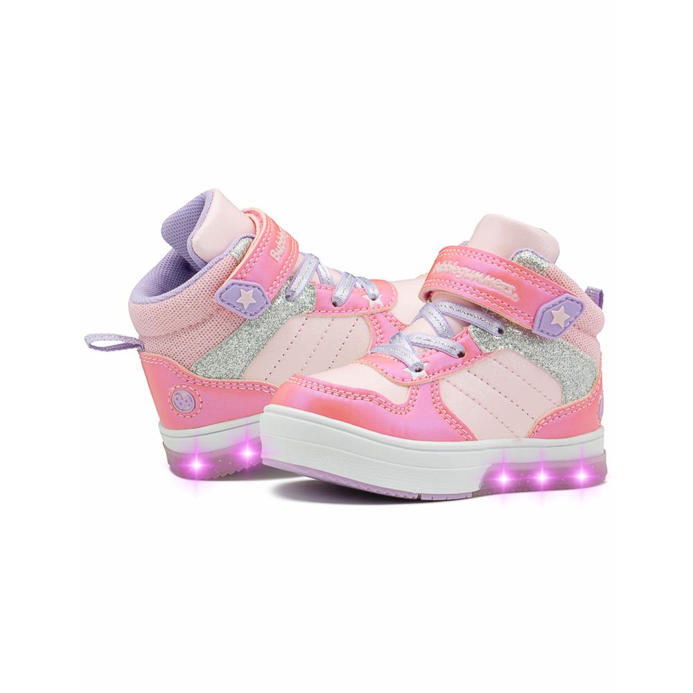 Foto 5 pulgar | Tenis Bota Bubble Gummers Valery I Casual Con Luces Contactel Rosa