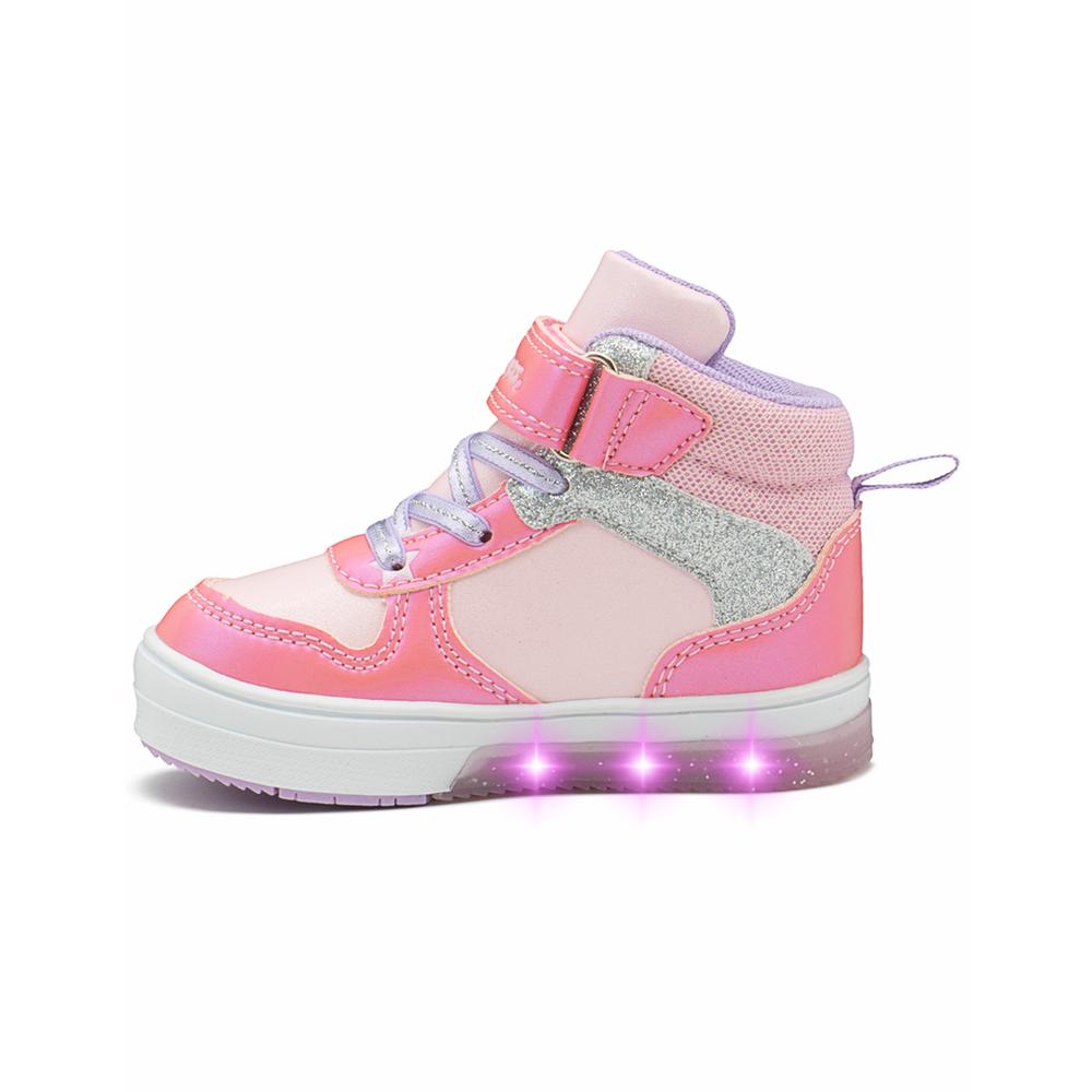 Foto 8 pulgar | Tenis Bota Bubble Gummers Valery I Casual Con Luces Contactel Rosa