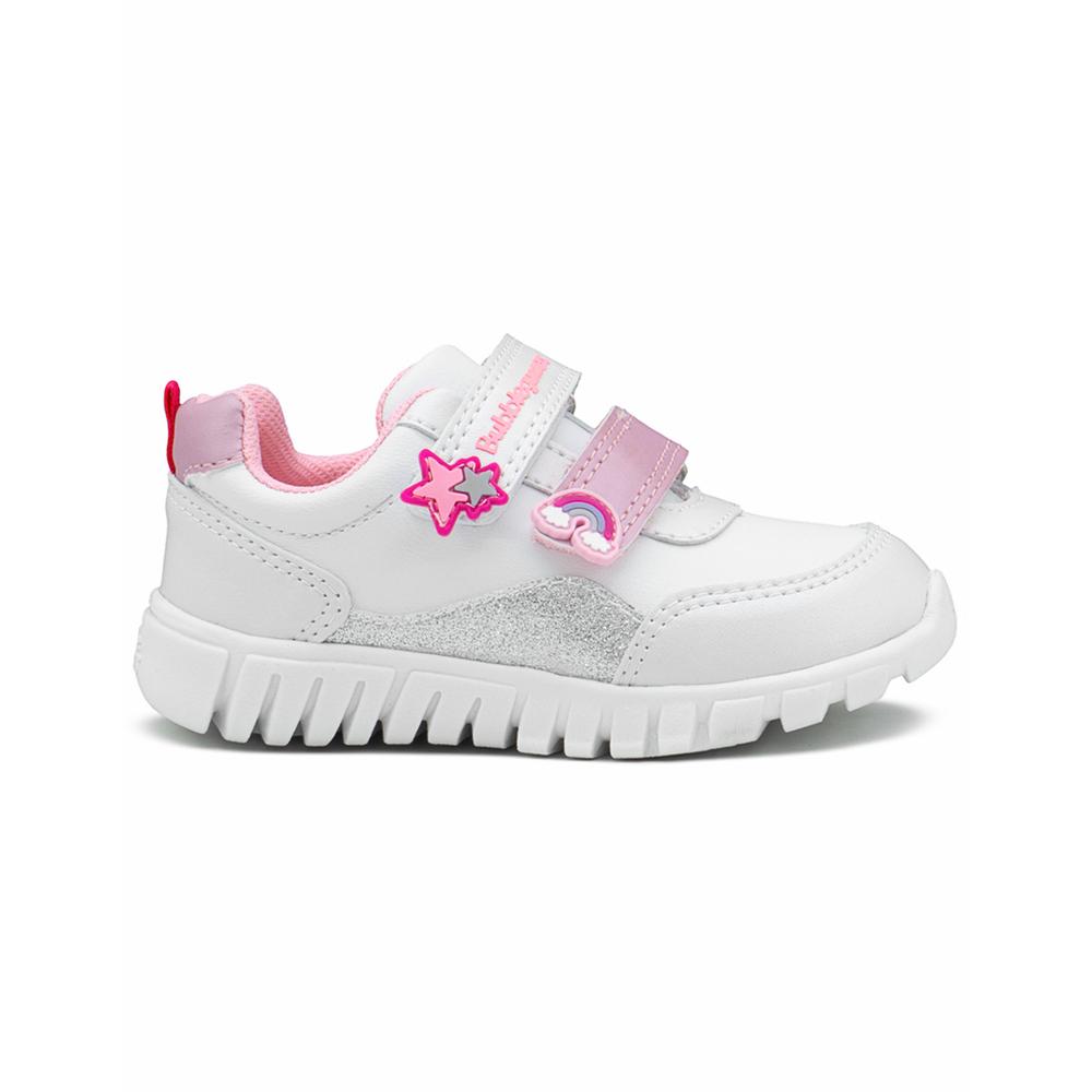 Foto 1 | Tenis Bubble Gummers Uli Para Niña Contactel Ligeros Blanco Blanco