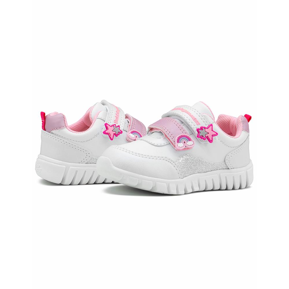 Foto 4 pulgar | Tenis Bubble Gummers Uli Para Niña Contactel Ligeros Blanco Blanco
