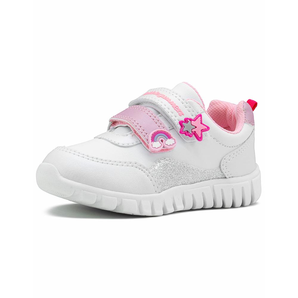 Foto 6 pulgar | Tenis Bubble Gummers Uli Para Niña Contactel Ligeros Blanco Blanco