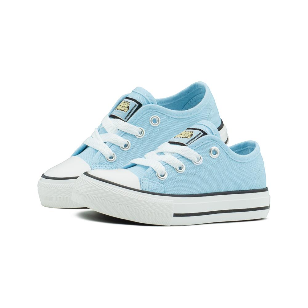 Foto 2 | Tenis Bubble Gummers Harry Celeste 12-21 Choclo Lona Agujeta Azul Cielo