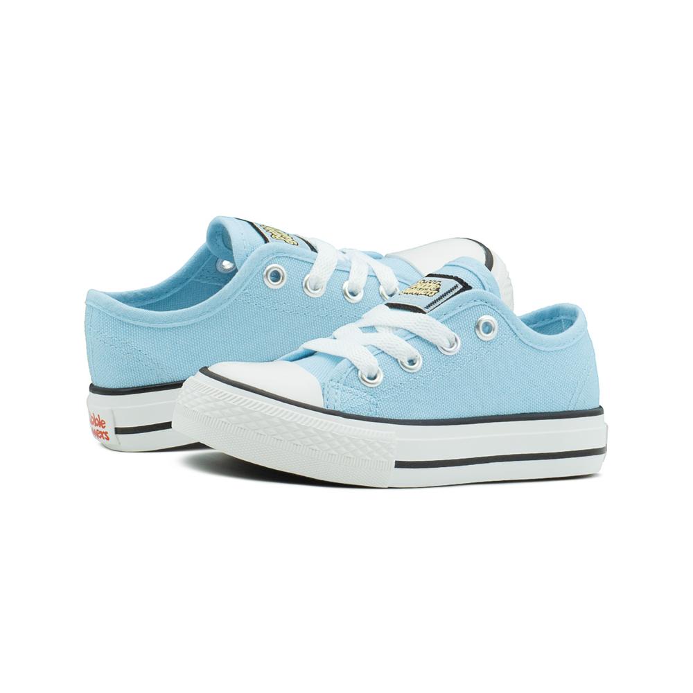 Foto 4 pulgar | Tenis Bubble Gummers Harry Celeste 12-21 Choclo Lona Agujeta Azul Cielo