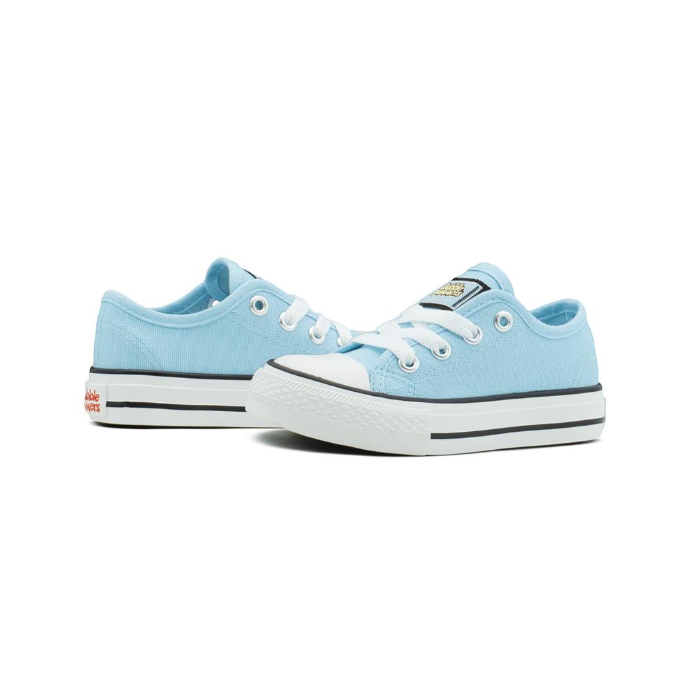 Foto 5 pulgar | Tenis Bubble Gummers Harry Celeste 12-21 Choclo Lona Agujeta Azul Cielo