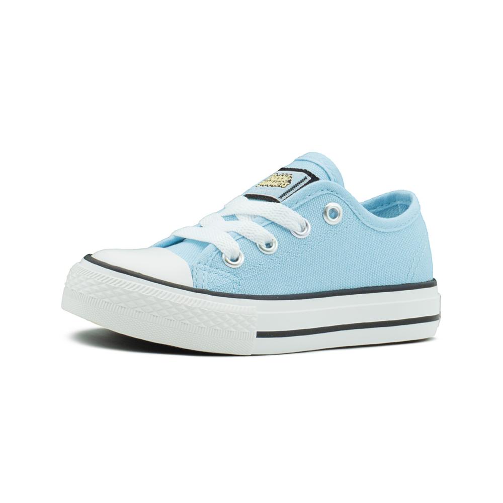 Foto 5 | Tenis Bubble Gummers Harry Celeste 12-21 Choclo Lona Agujeta Azul Cielo