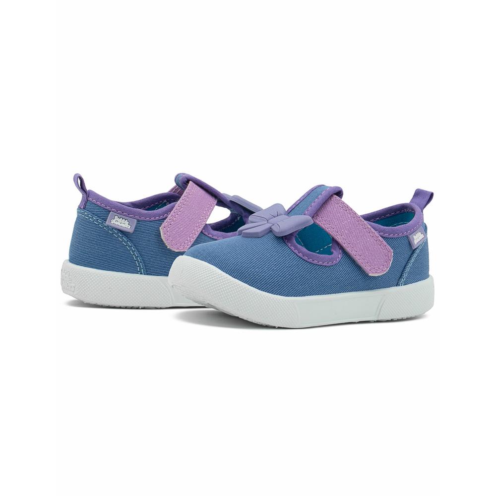 Foto 5 pulgar | Tenis Bubble Gummers  Uvita Para Niña Casual Con Moño Lila Lila