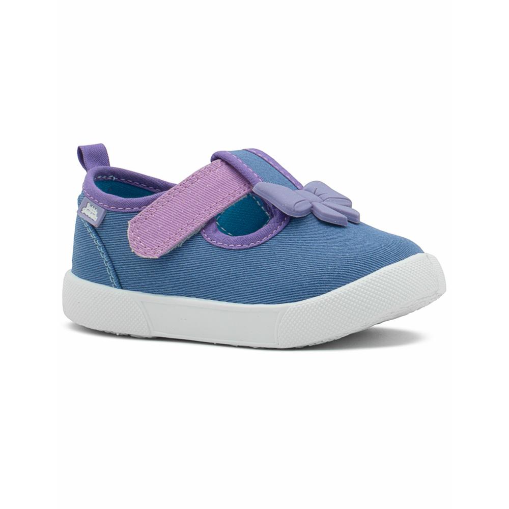 Foto 7 pulgar | Tenis Bubble Gummers  Uvita Para Niña Casual Con Moño Lila Lila