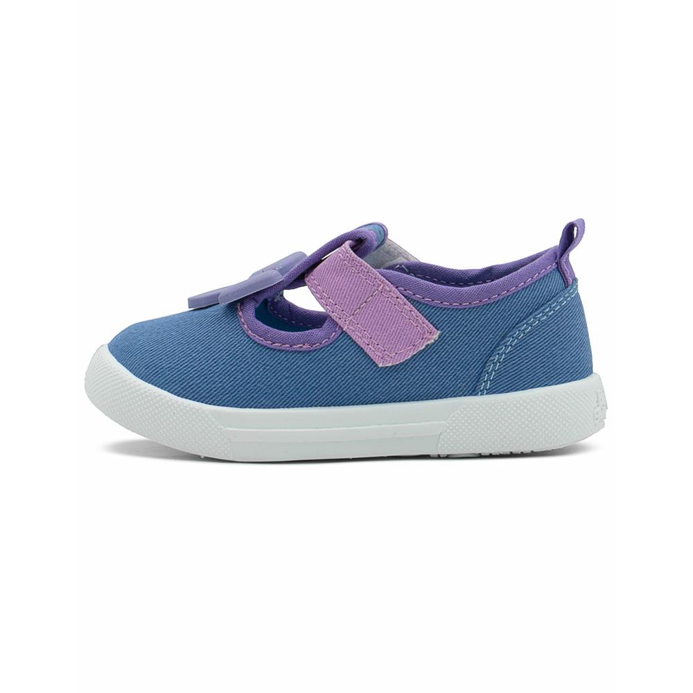 Foto 8 pulgar | Tenis Bubble Gummers  Uvita Para Niña Casual Con Moño Lila Lila