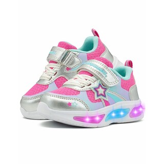 Foto 2 | Tenis Bubble Gummers Versy Para Niña Con Luces Estrella Fucsia