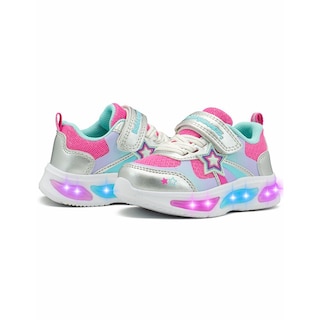 Foto 3 | Tenis Bubble Gummers Versy Para Niña Con Luces Estrella Fucsia