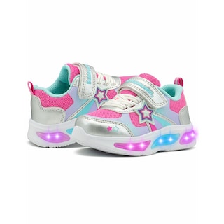 Foto 4 | Tenis Bubble Gummers Versy Para Niña Con Luces Estrella Fucsia