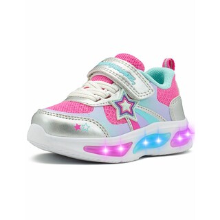 Foto 5 | Tenis Bubble Gummers Versy Para Niña Con Luces Estrella Fucsia