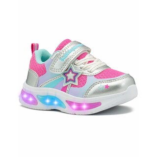 Foto 6 | Tenis Bubble Gummers Versy Para Niña Con Luces Estrella Fucsia