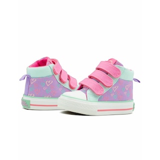 Foto 4 | Tenis Bota Bubble Gummers Para Niña Valeria Corazoncitos Lila
