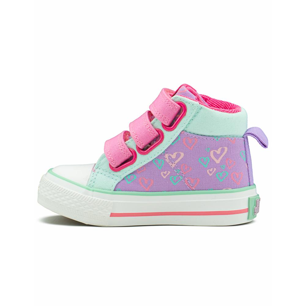 Foto 7 | Tenis Bota Bubble Gummers Para Niña Valeria Corazoncitos Lila