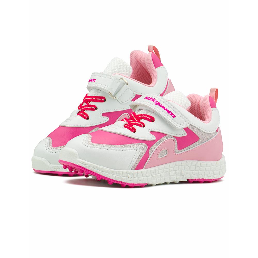 Foto 3 pulgar | Tenis Bubble Gummers  Timón Para Niña Casuales Blanco/fiusha Fucsia