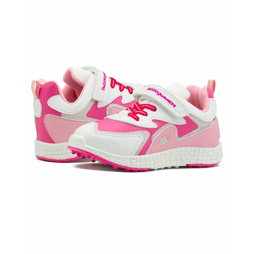 Foto 4 pulgar | Tenis Bubble Gummers  Timón Para Niña Casuales Blanco/fiusha Fucsia