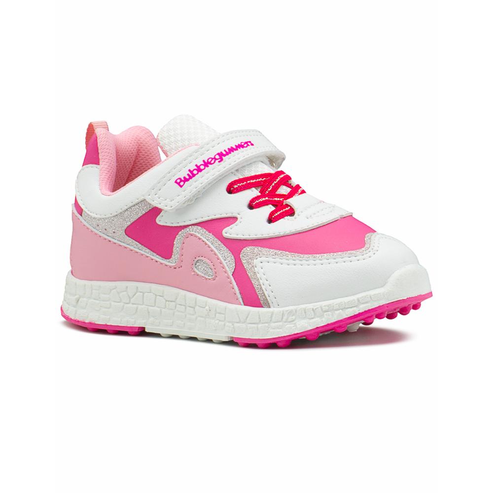Foto 7 pulgar | Tenis Bubble Gummers  Timón Para Niña Casuales Blanco/fiusha Fucsia