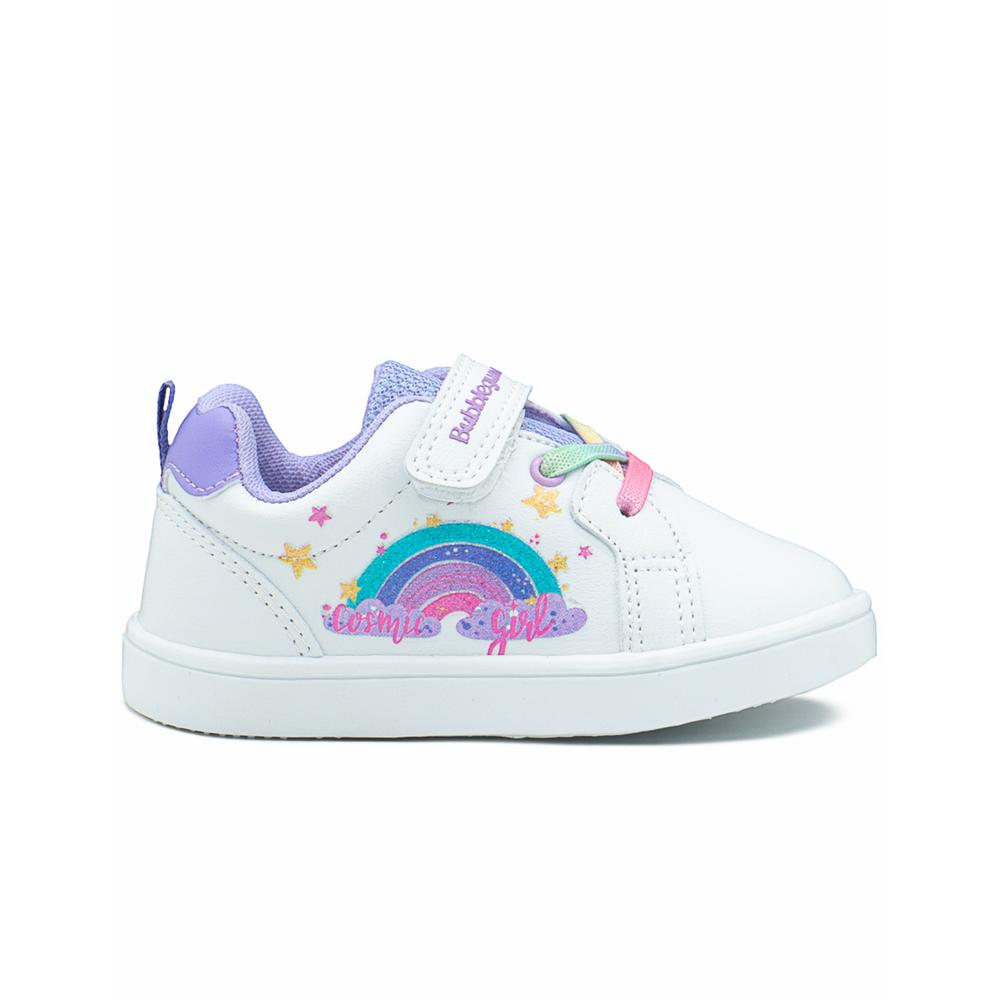 Foto 1 | Tenis Bubble Gummers Comic Girl Para Niña Arcoíris Blanco/lila Blanco