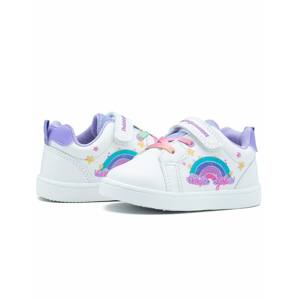 Foto 4 | Tenis Bubble Gummers Comic Girl Para Niña Arcoíris Blanco/lila Blanco