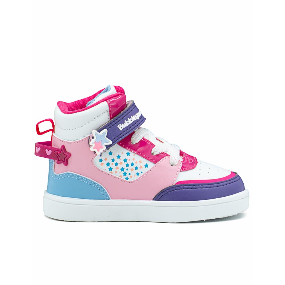 Foto 1 | Tenis Bota Bubble Gummers Uganda Iii Para Niña Estrellas Rosa