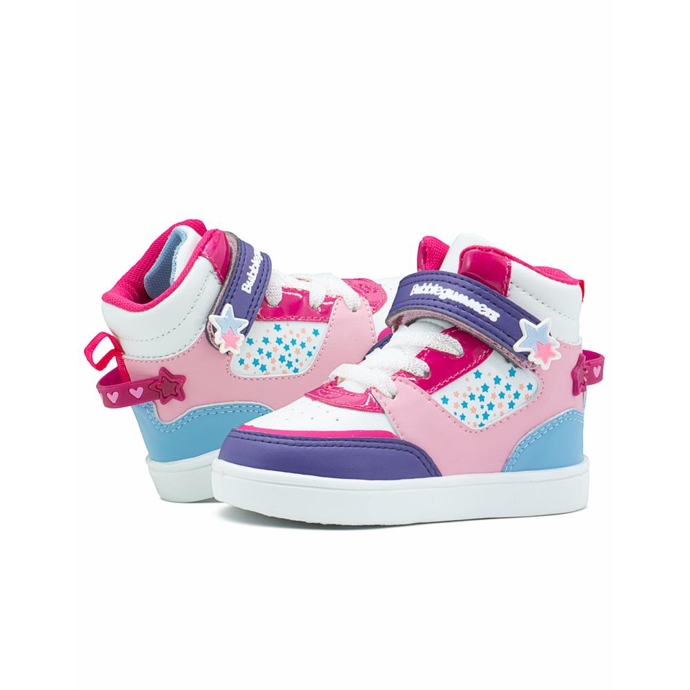 Foto 4 pulgar | Tenis Bota Bubble Gummers Uganda Iii Para Niña Estrellas Rosa