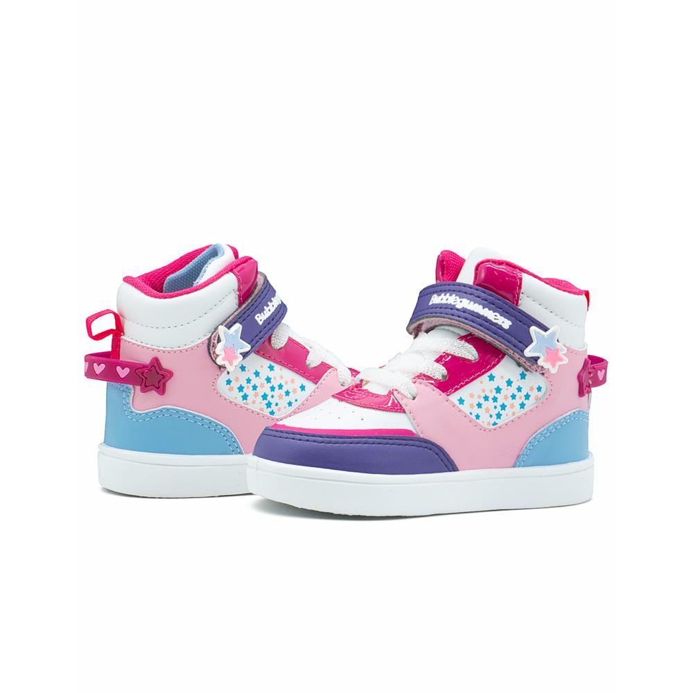Foto 4 | Tenis Bota Bubble Gummers Uganda Iii Para Niña Estrellas Rosa