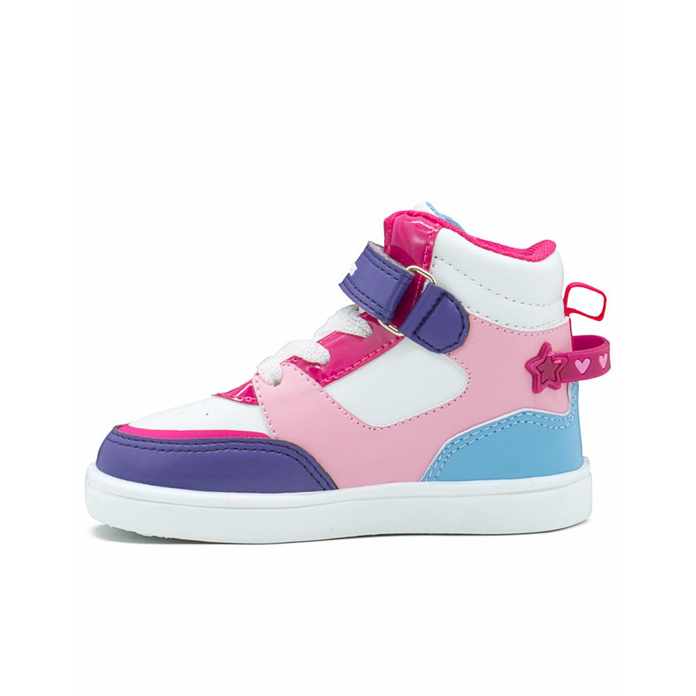 Foto 7 | Tenis Bota Bubble Gummers Uganda Iii Para Niña Estrellas Rosa