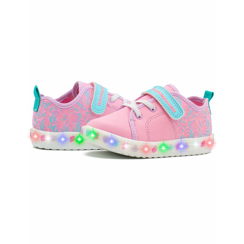 Foto 5 pulgar | Tenis Luces Led Bubble Gummers Tapiocal Para Niña Rosa/menta Rosa