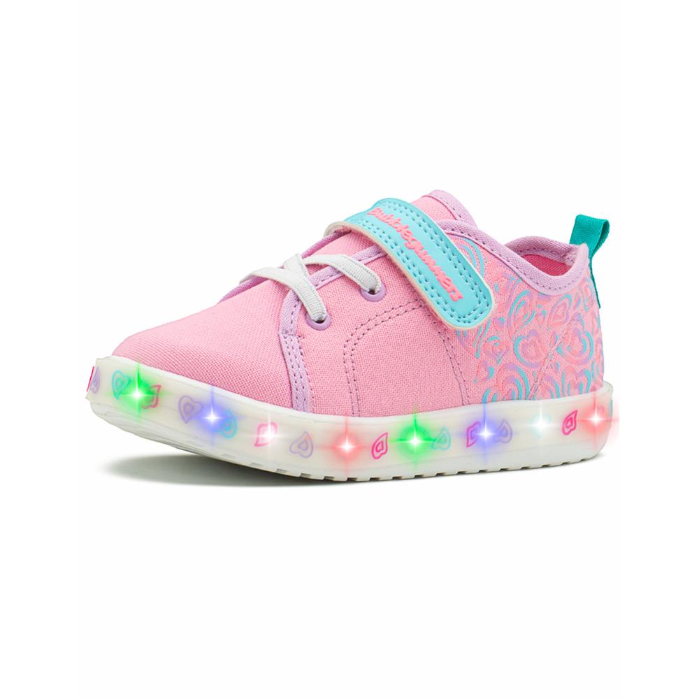 Foto 6 pulgar | Tenis Luces Led Bubble Gummers Tapiocal Para Niña Rosa/menta Rosa